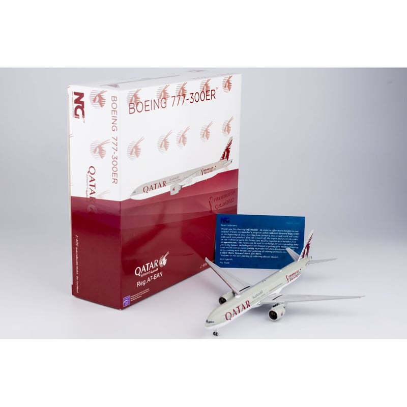 お取り寄せ商品】1/400 777-300ER カタール航空[ワールドカップ・カター