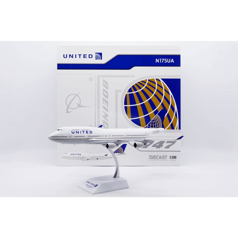 お取り寄せ商品】1/200 747-400 ユナイテッド航空 N