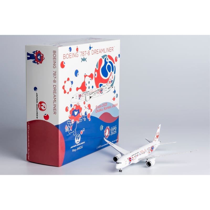 非売品・新商品情報】1/400 787-8 JAL「ミャクミャクJET 2号機」 JA82