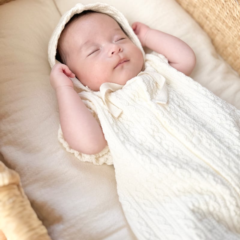 退院着&ボンネット (半袖) | moco moco powan