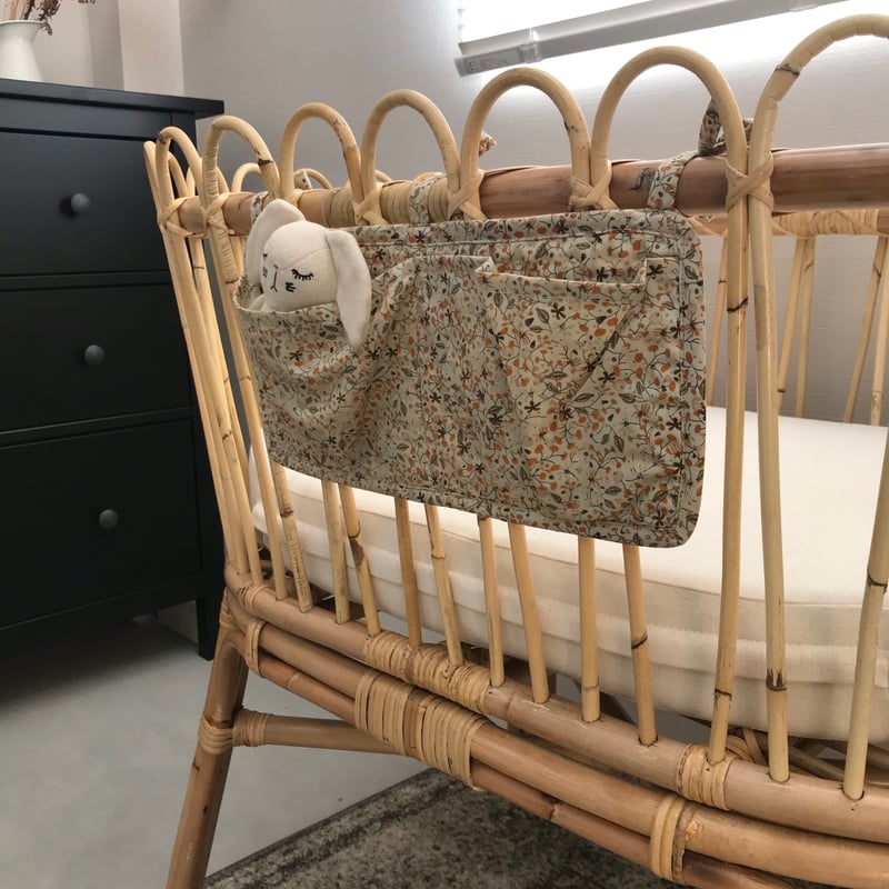 Tracy Rattan Bassinet / Hippo + Birds OLIGINAL