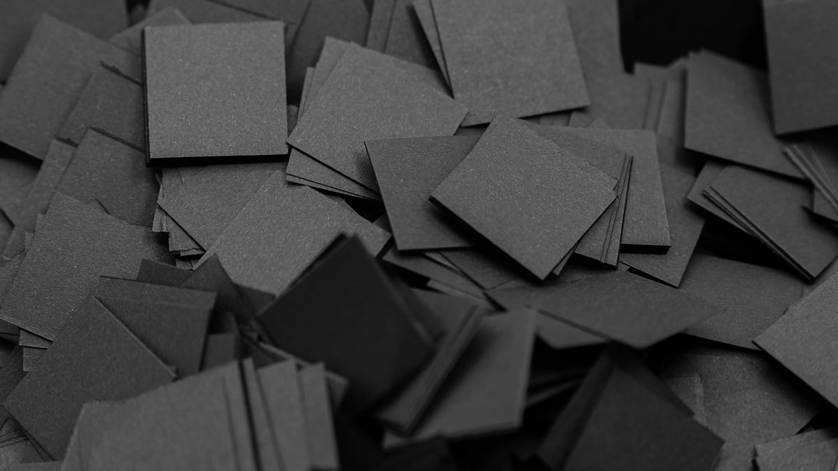 紙吹雪黒20×20ミリ 1キロ | Paper Go!