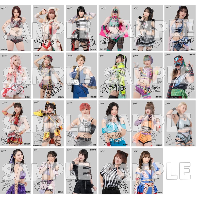 ポートレート風ブロマイド（サインプリント入り） | 東京女子プロレス
