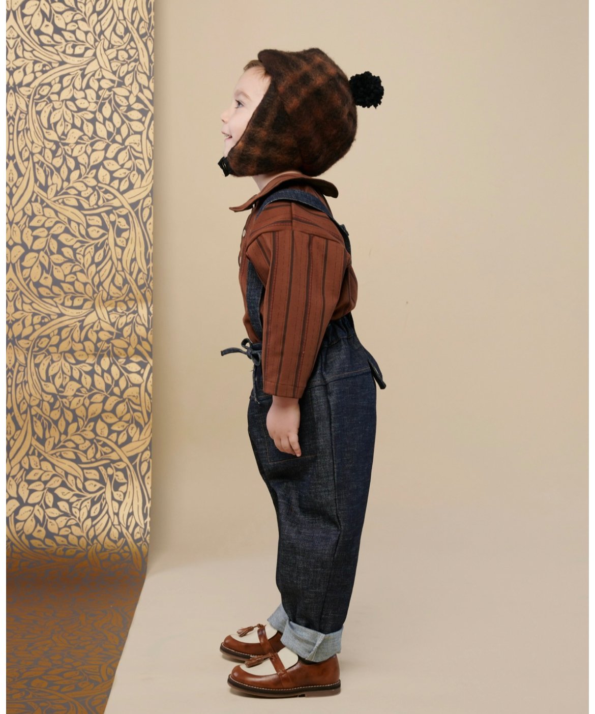 2Y】HELLO LUPO ブルマ サス付き デニム ロンパース