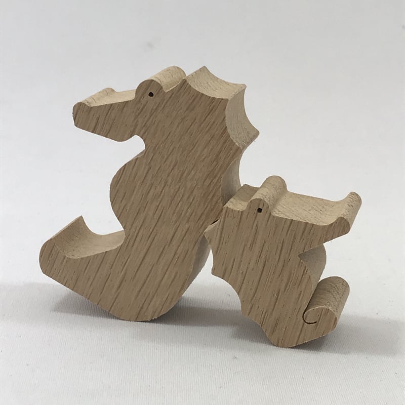 KA158 タツのカップル 小黒三郎の組み木 十二支の動物 | ゆかいな