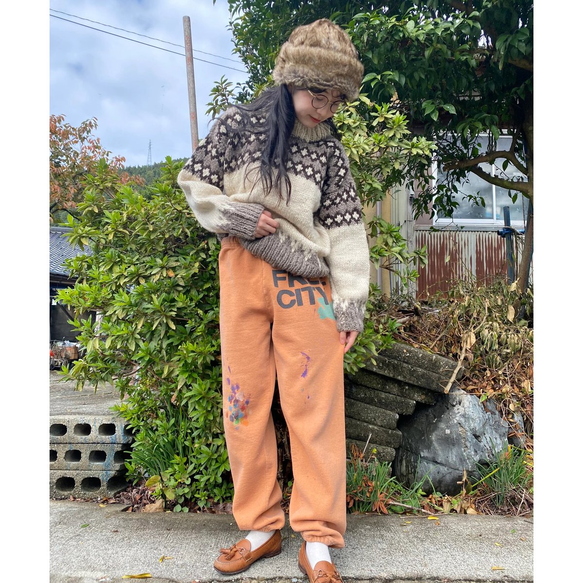 Made in Ecuador hand knit sweater | jane's vintage