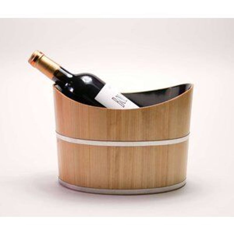 木の匠のワインクーラー、日本酒クーラー翔_内漆「黒」 | 大正池ホテル