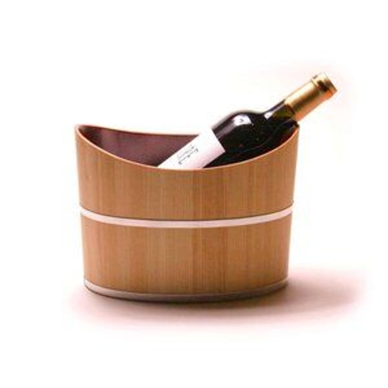 木の匠のワインクーラー、日本酒クーラー翔_内漆「朱」 | 大正池ホテル