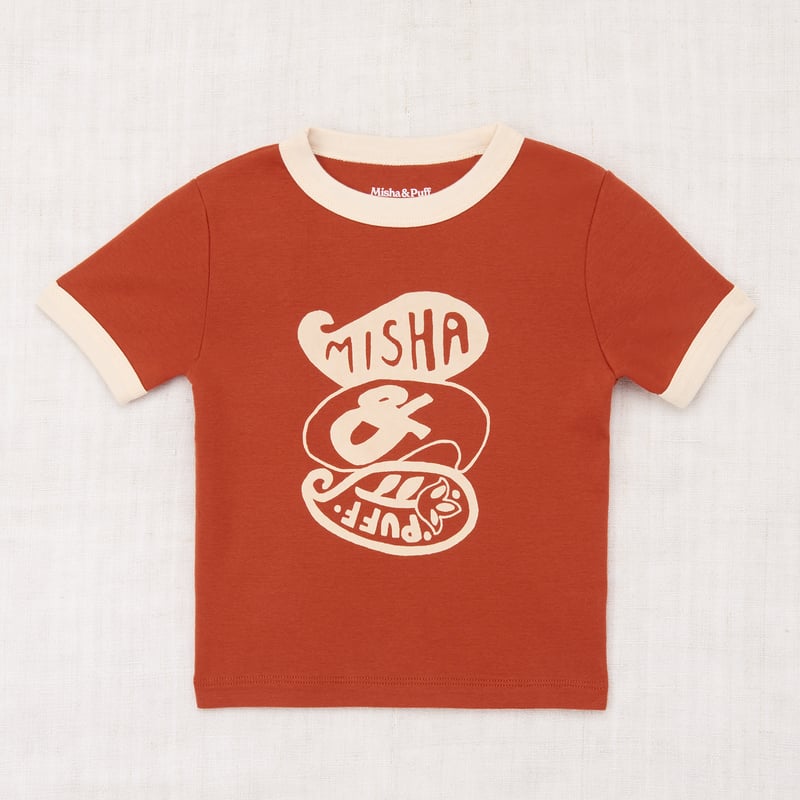 Misha&Puff Groovy Paisley Ringer Tee/Claystone