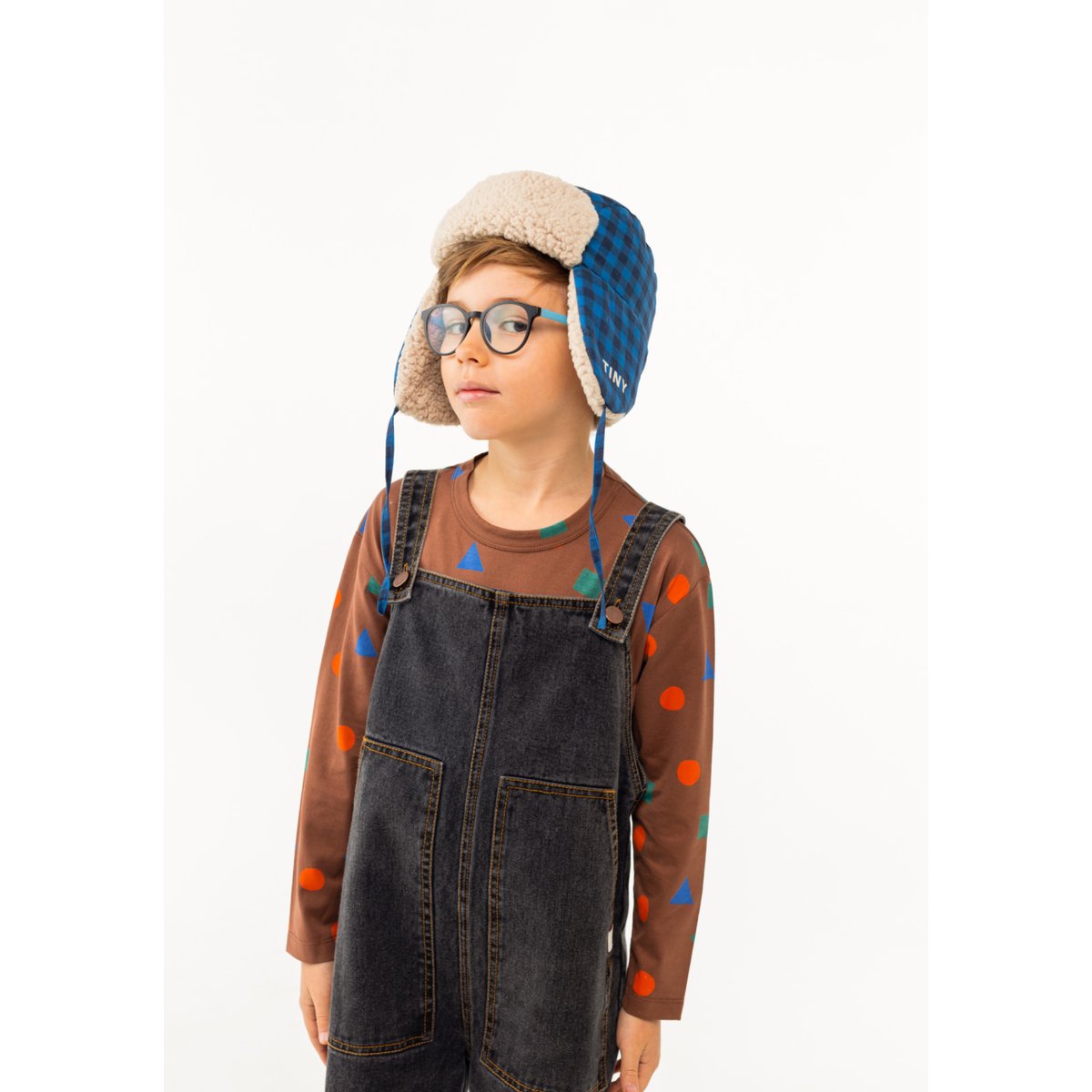 TINYCOTTONS denim dungaree | hanakao