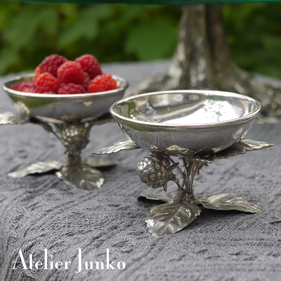 アトリエジュンコ 鍋敷 ポットスタンド リース シルバー系 美品