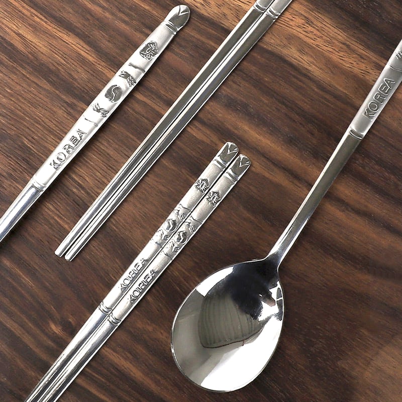 韓国製】昔ながらのスプーン＆お箸セット | サランバン～まいにち韓国