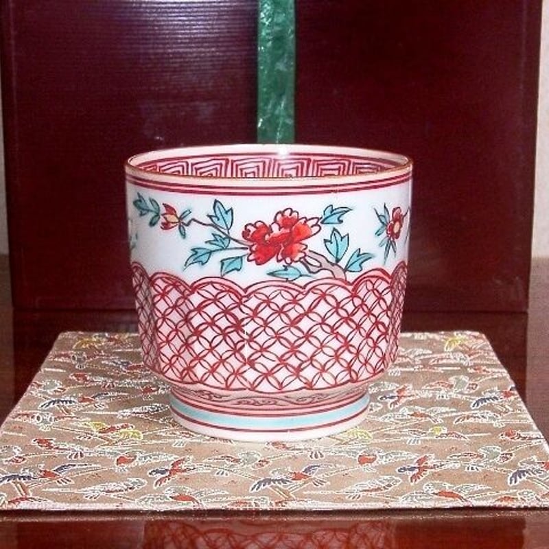 京焼・清水焼 二代 高木岩華作 赤絵古式模様小鉢 共箱 古物。 | STORES