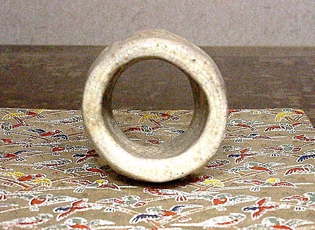 楽焼 楽吉左衛門（十代旦入）作 白楽 蓋置 無傷 箱合 保証。 | STORES