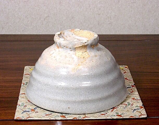 松阪萬古松古焼 佐久間 勝山 作 井戸写 茶碗 無傷 箱合 保証