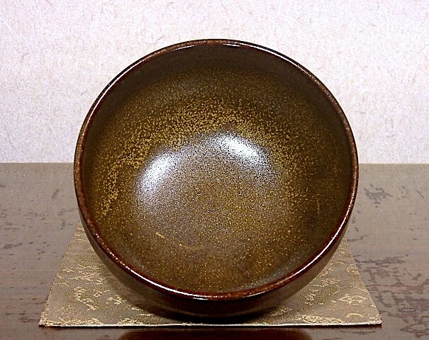 京焼・清水焼 伊東陶山（三代)作 そば釉 茶碗 無傷 共箱 保証