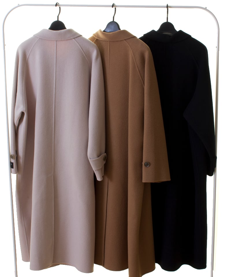 Dignite collier ディニテコリエ ダブルフェイスラグランコート