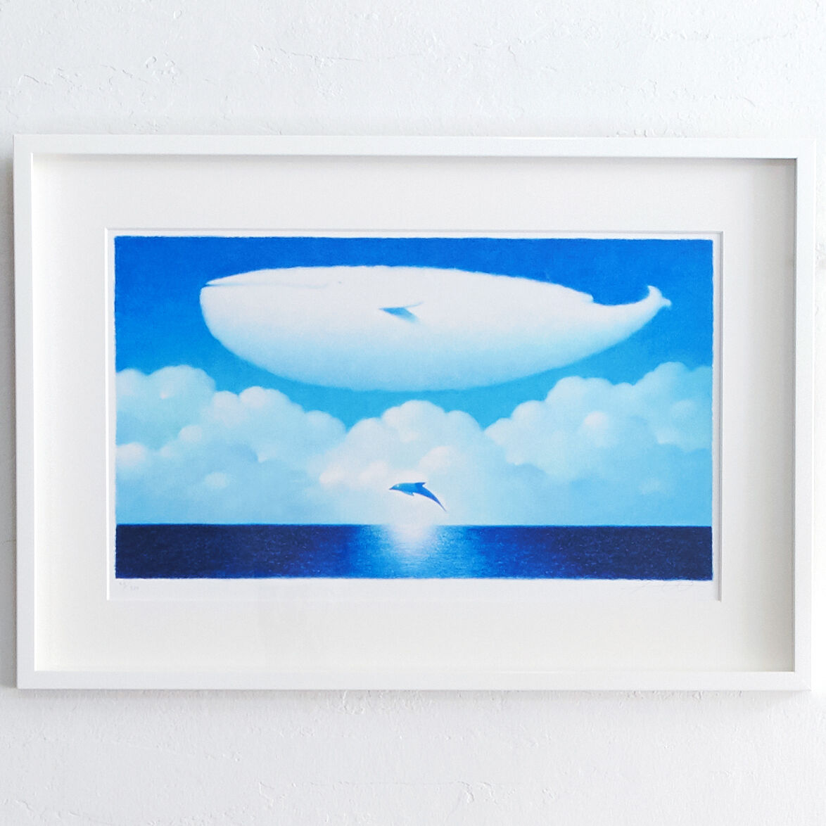 フレーム入りジクレー版画「大きな空の季節」 | HIROSHI WATANABE ART