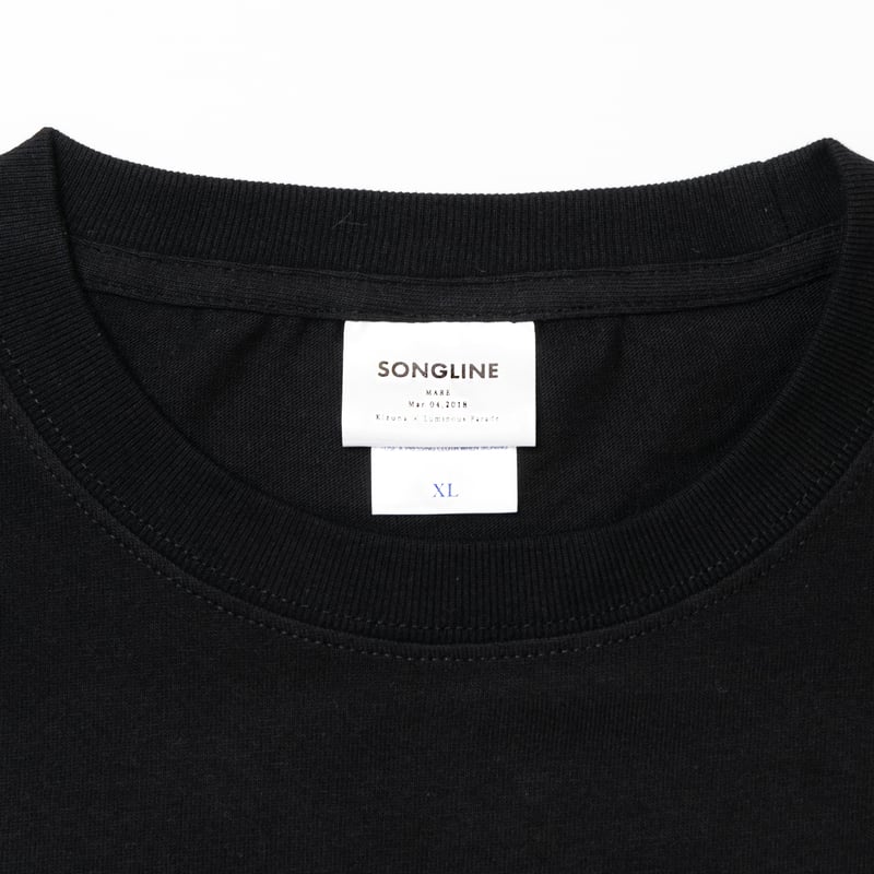 ソングライン引退記念グラフィカルロングスリーブTシャツ（黒/Black