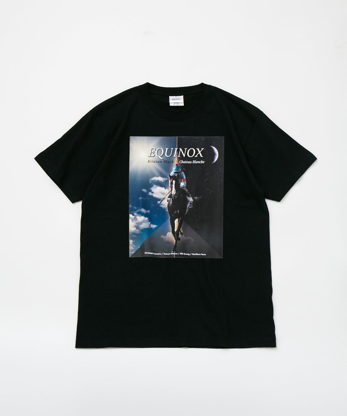 イクイノックス引退記念グラフィカルTシャツAパターン（黒/Black