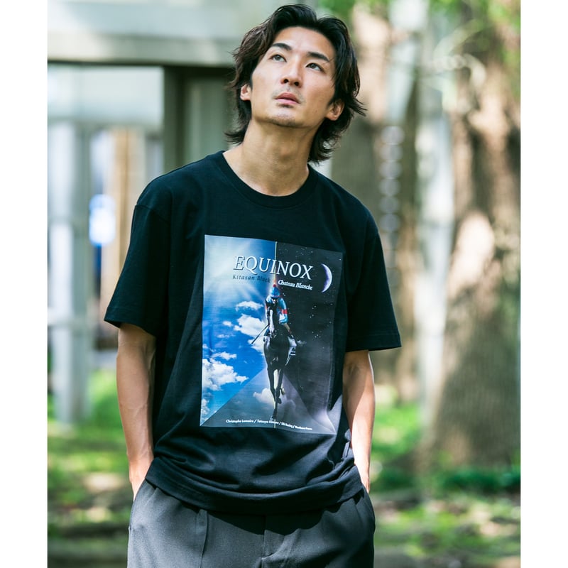 イクイノックス引退記念グラフィカルTシャツAパターン（黒/Black