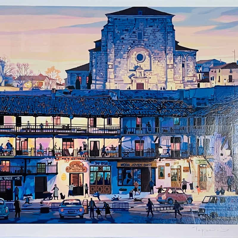 笹倉鉄平 マヨール広場ジグソーパズル 2枚セット 完成品 貴重 笹倉鉄平