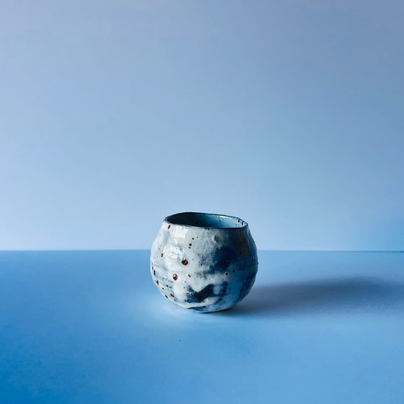 Tー79 辻村史朗 粉吹ワインカップ 共箱有 Shiro Tsujimura “Kohiki