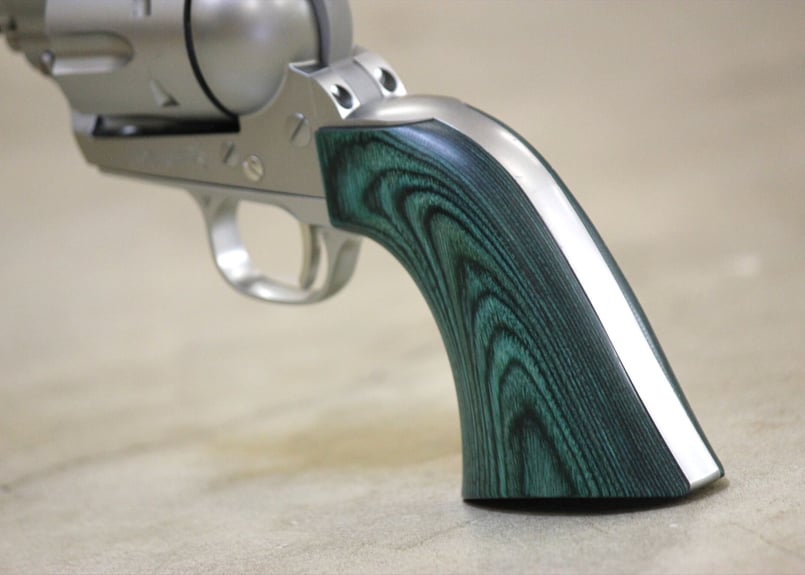 ウッドグリップ｜東京マルイ SAA.45｜スムーズ/グリーン [WST-351