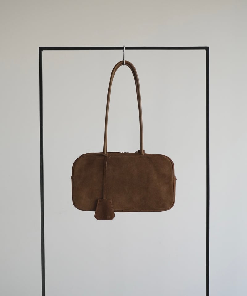 SUEDE SHOULDER BOSTON BAG | JISTORY