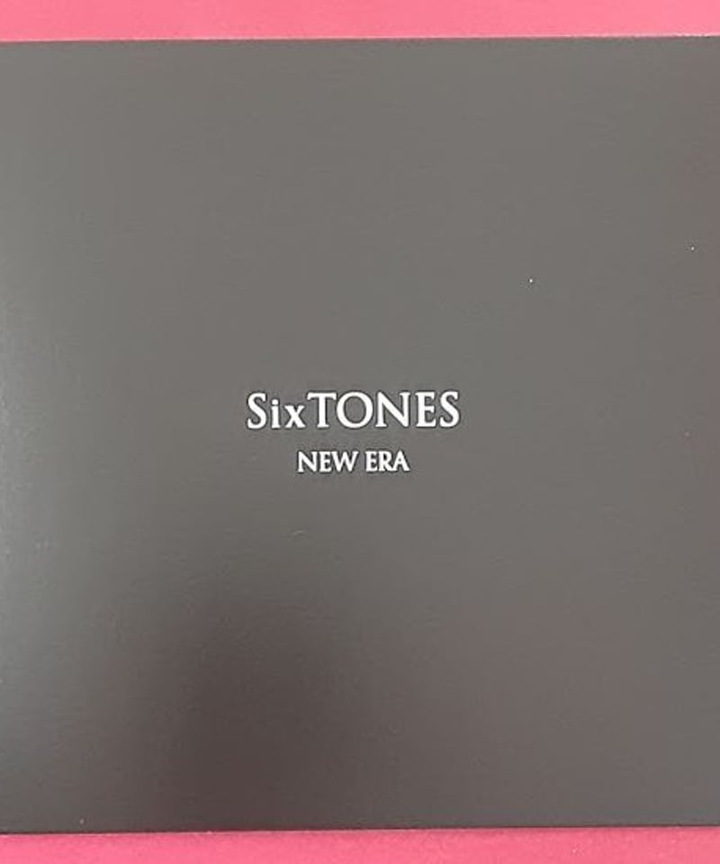 SixTONES CD 「NEW ERA」 通常盤(初回仕様) | K-BOOKS K-PO