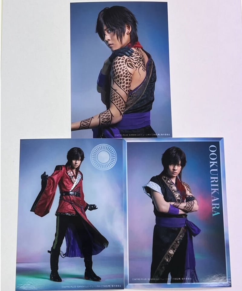 刀ミュ 鶴丸国永 大倶利伽羅 双騎出陣 ブロマイド(3枚組) ライブver.3