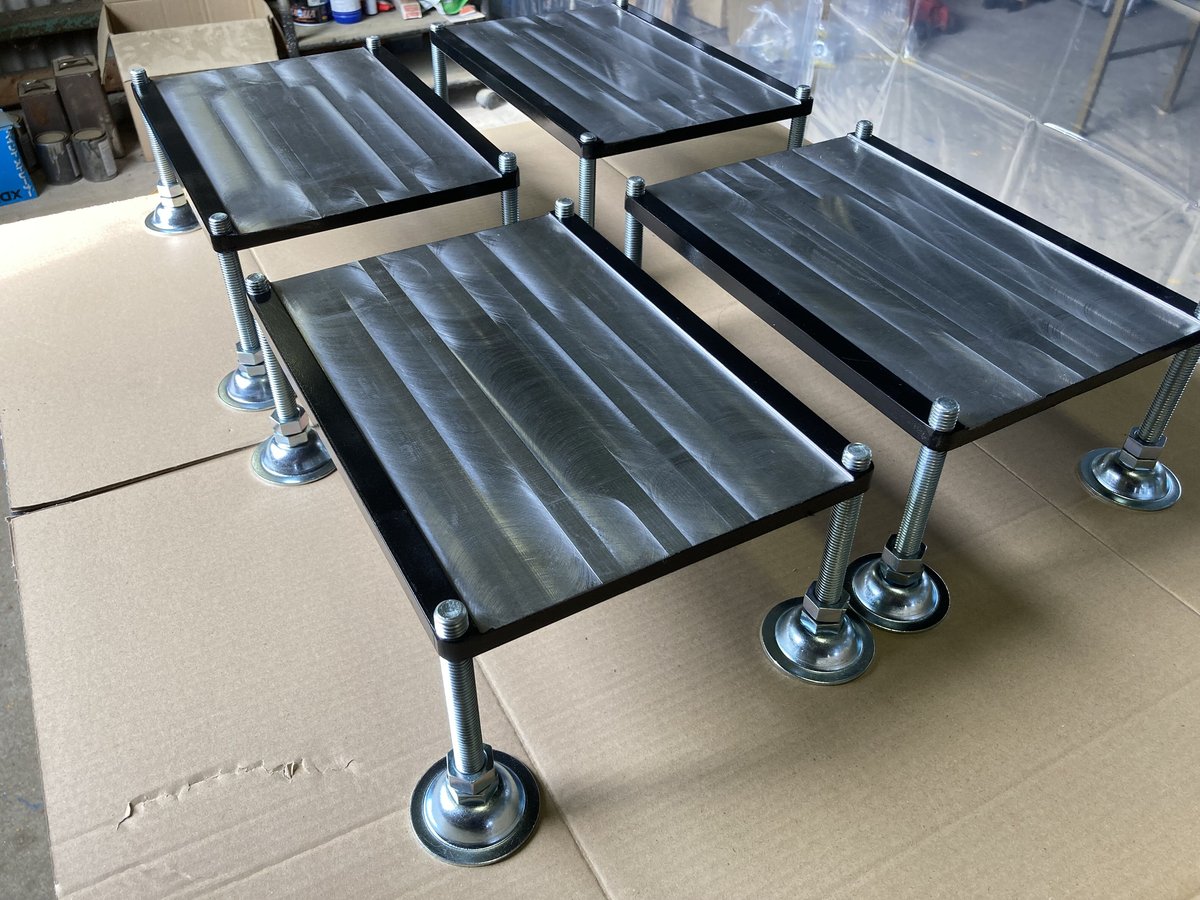 アライメント測定器具用定盤 4台セット ホイールアライメント/調整式