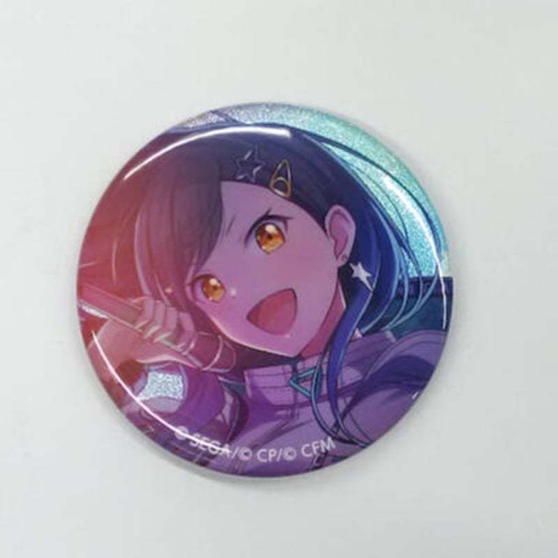 プロジェクトセカイ 白石杏 グリッター缶バッジ イベントイラスト