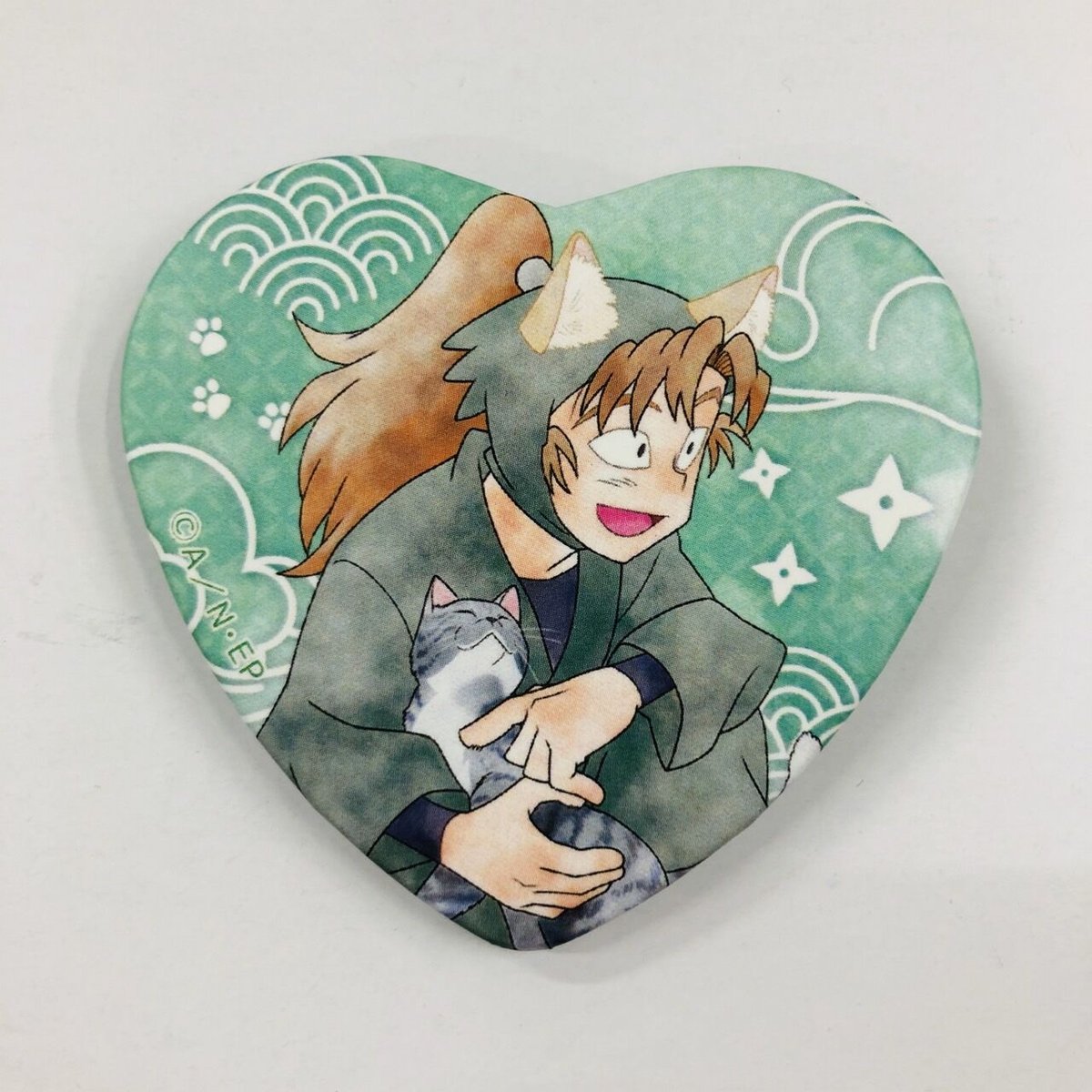 忍たま乱太郎】善法寺伊作 ナンジャタウン ハート型缶バッジ