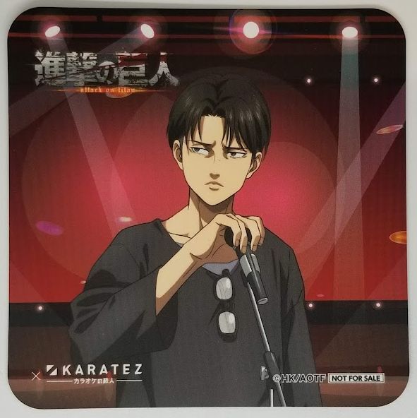 進撃の巨人 リヴァイ スペシャルコラボドリンクオリジナルコースター