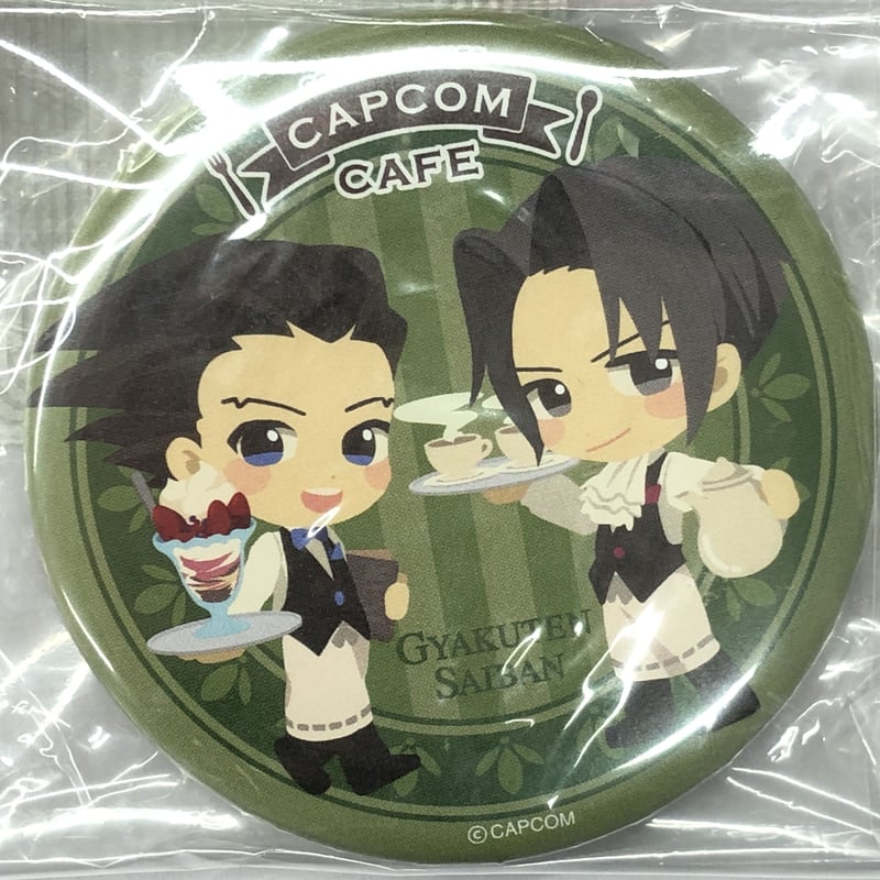 逆転裁判 カプコンカフェ限定！！ 成歩堂 御剣 龍ノ介 ホームズ 缶