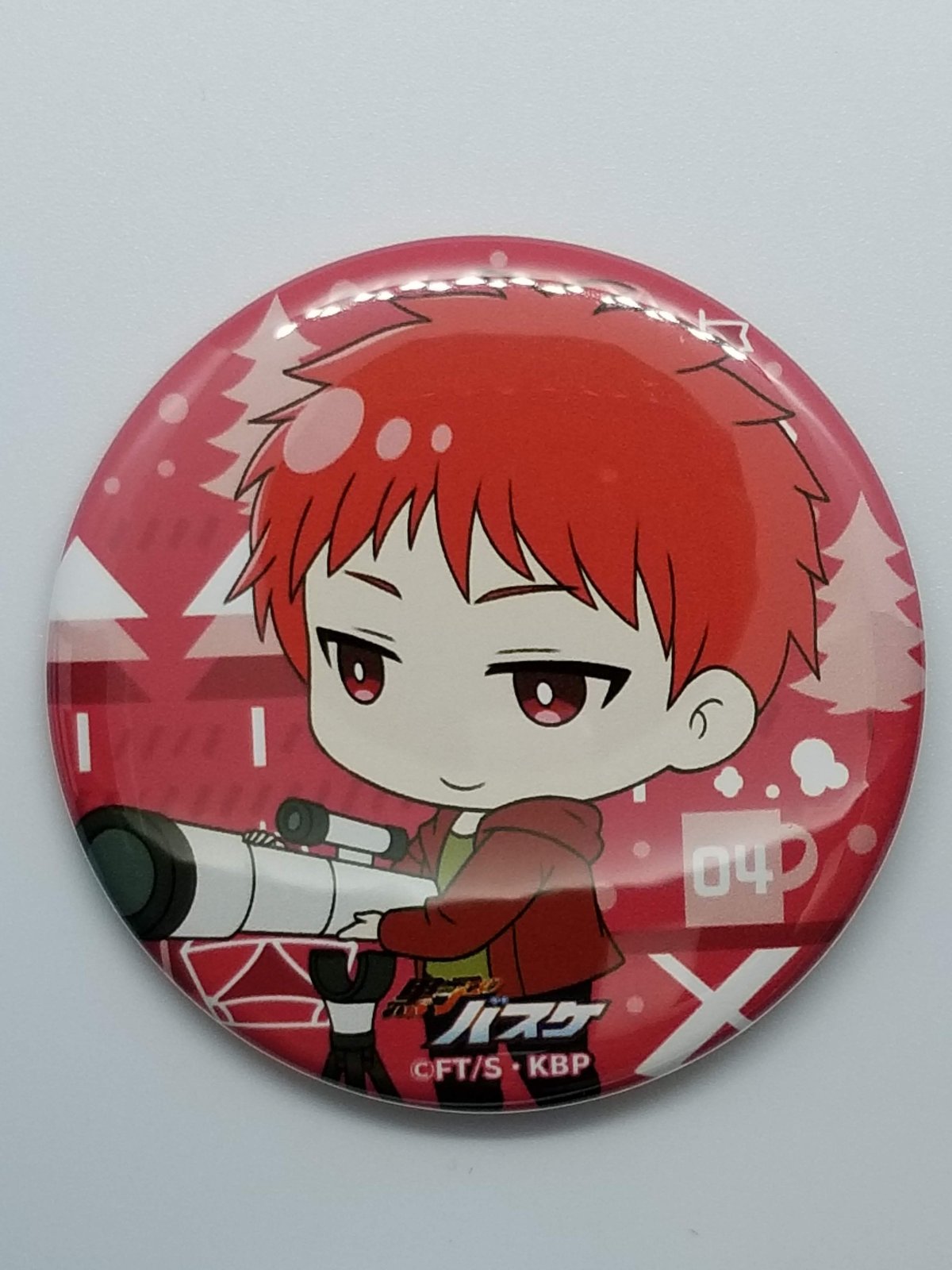 黒子のバスケ 赤司 征十郎 デフォルメ缶バッジ～グランピングver