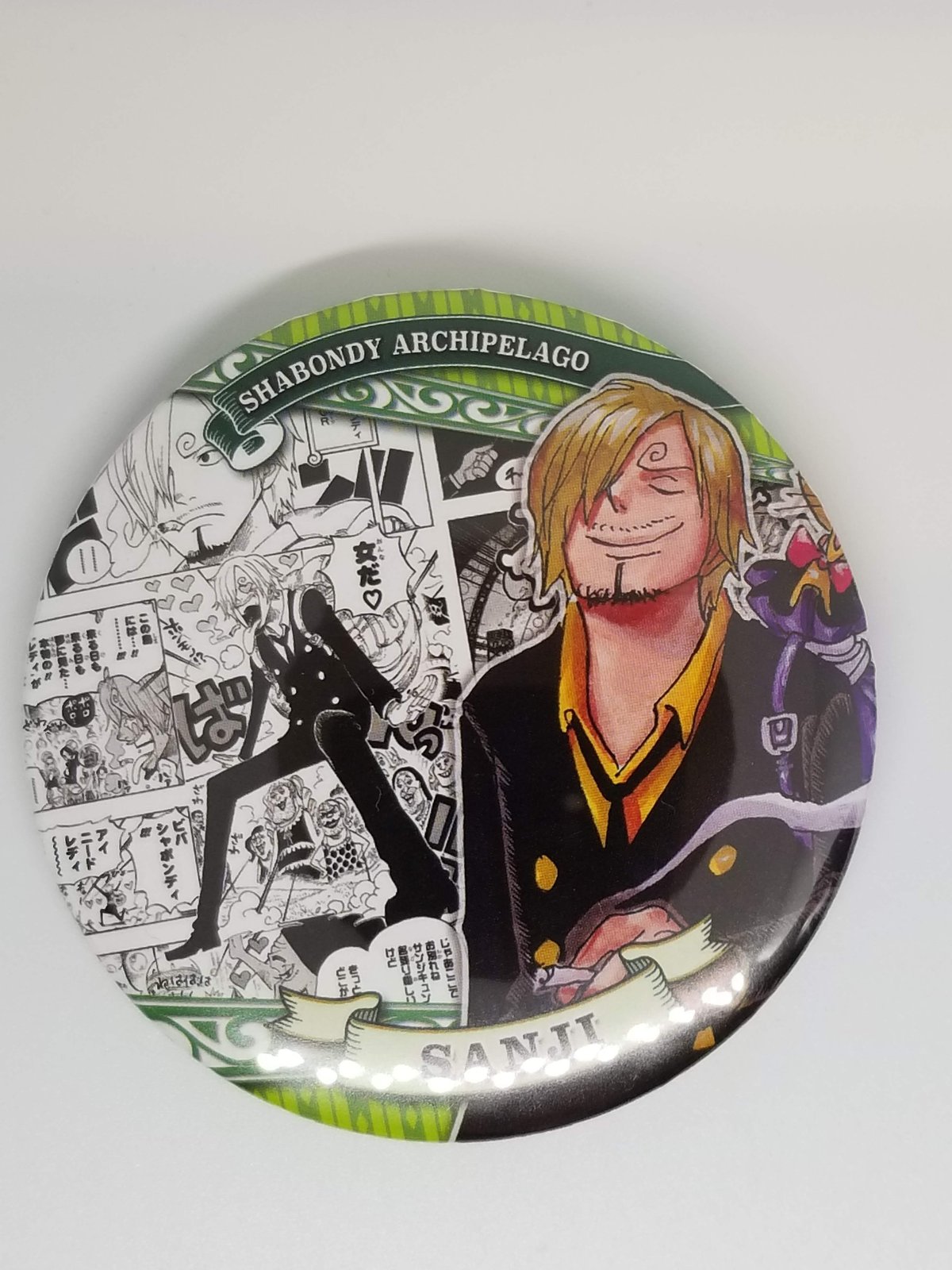 キズ有】ONE PIECE サンジ コレクション缶バッジ“HEROES