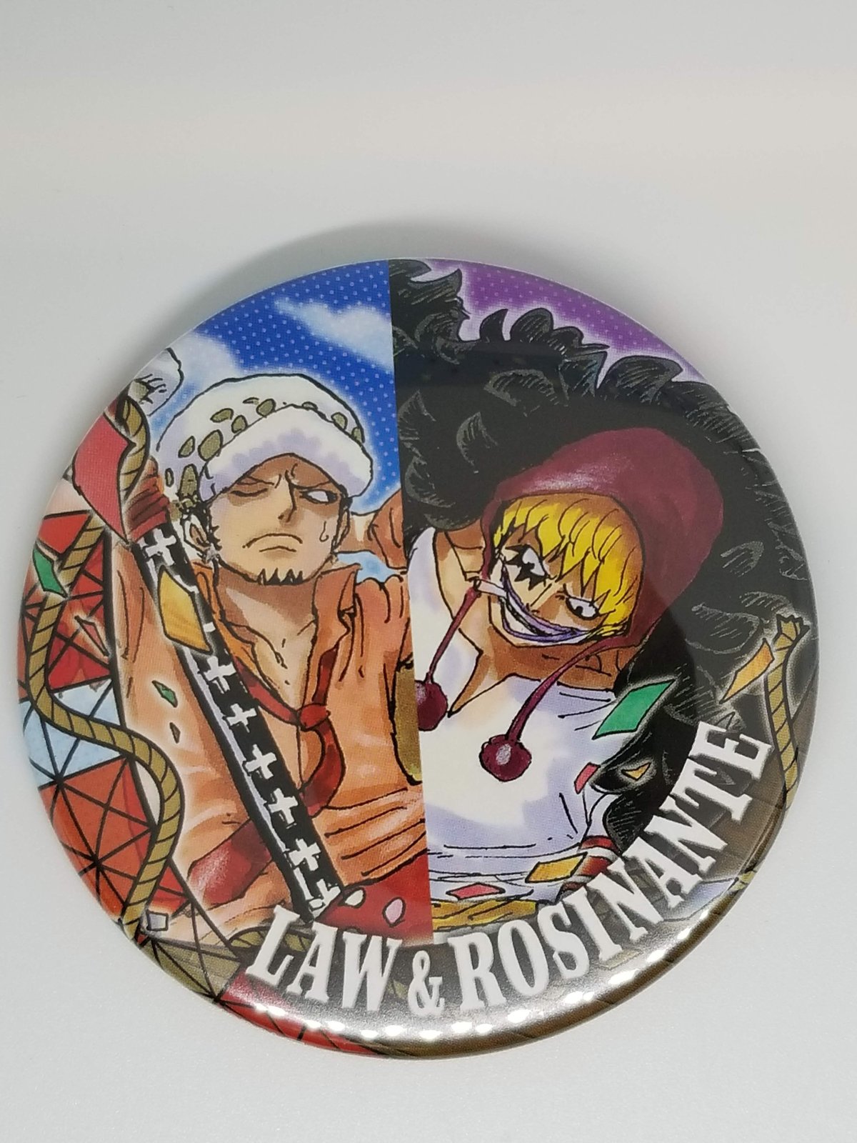 ONE PIECE トラファルガー・ロー/コラソンコレクション 缶バッジ麦わら