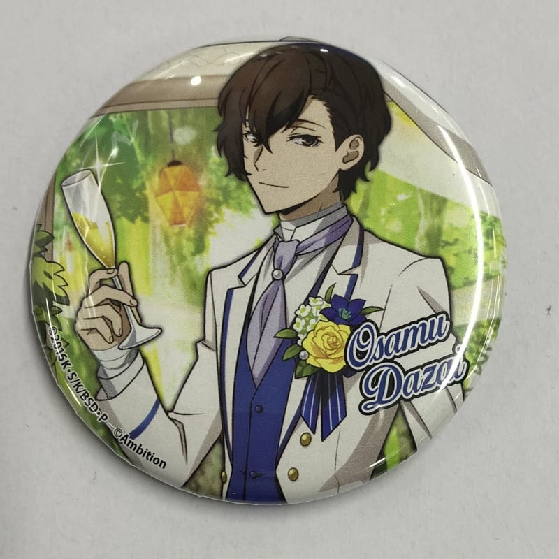 文豪ストレイドッグス】 太宰治 コラボカフェ本舗 缶バッジ 文豪