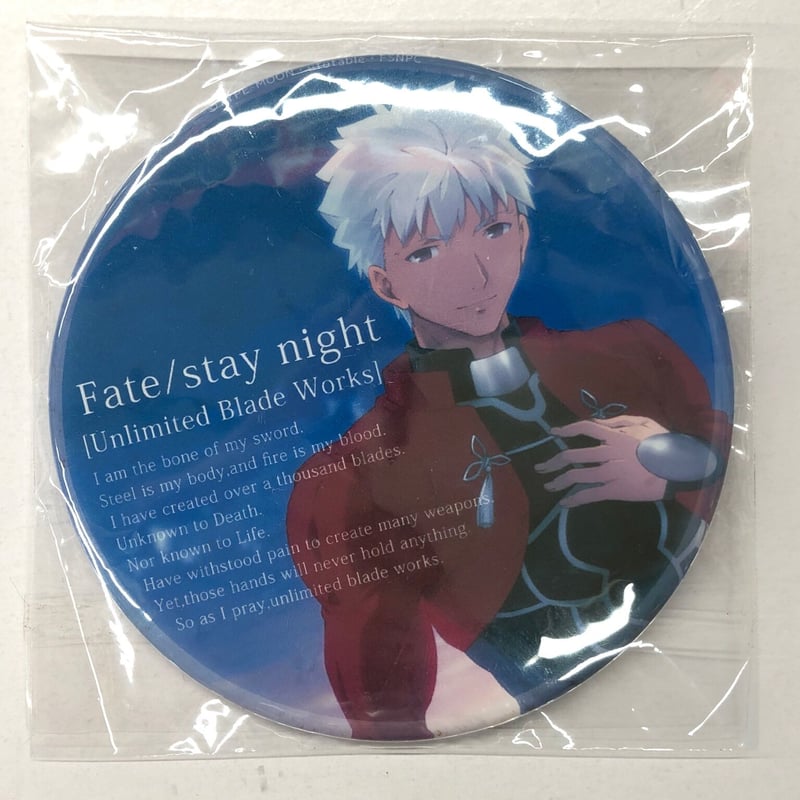 Fate staynight HF 原画缶バッジ アーチャー エミヤ Fate staynight HF