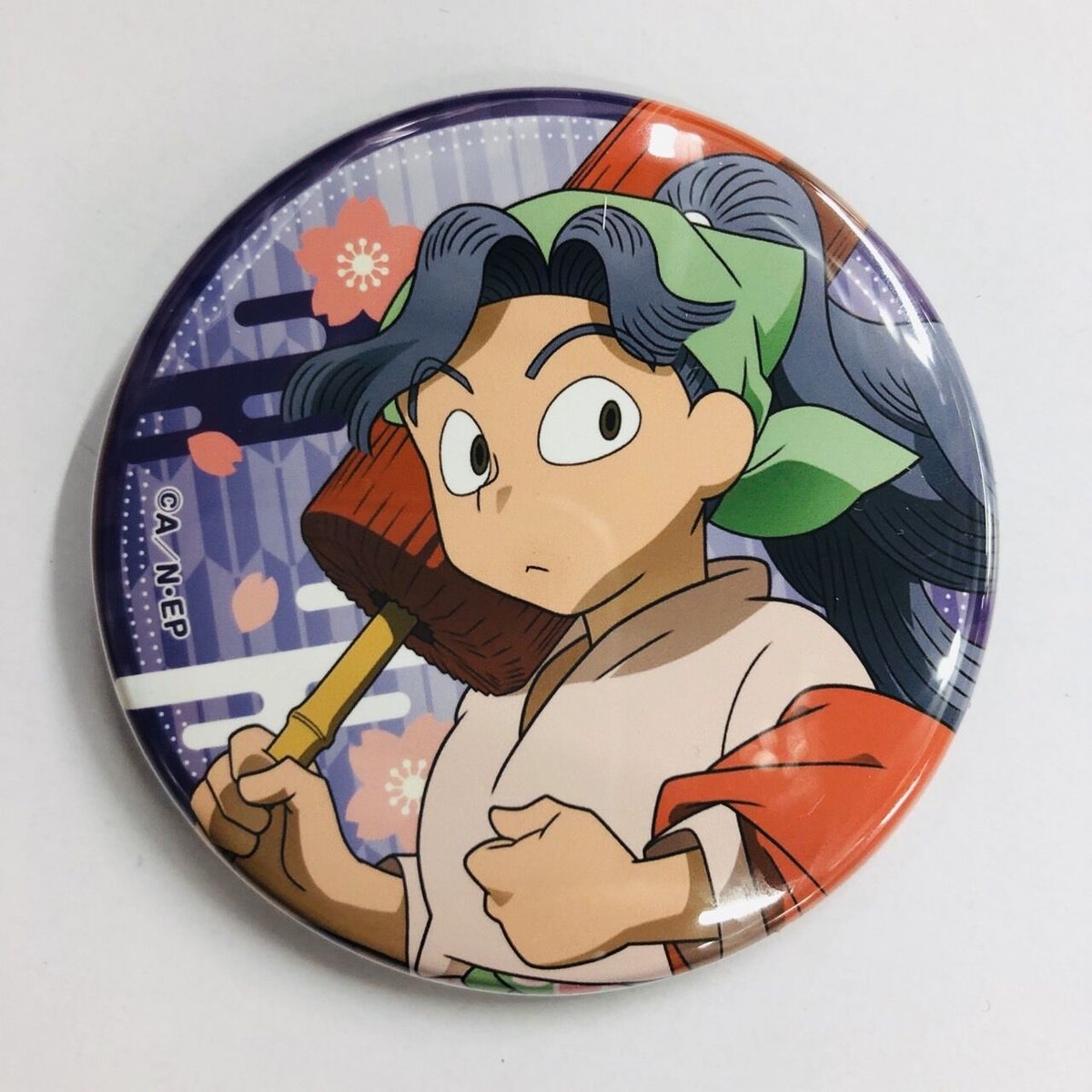 忍たま乱太郎 綾部喜八郎茶屋（かふぇ）忍術学園でお花見会 缶バッジ