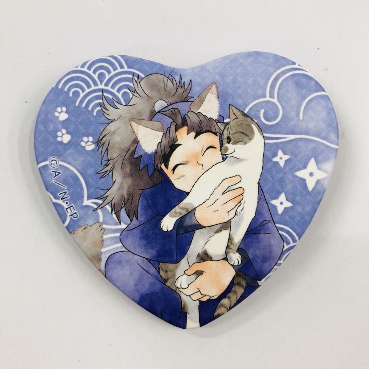 忍たま乱太郎 竹谷八左ヱ門 ナンジャタウン ハート型缶バッジ