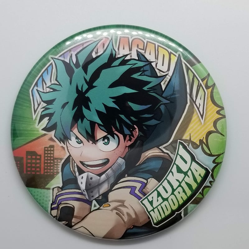僕のヒーローアカデミア 緑谷 出久 コレクション缶バッジ ヒロアカ展KV