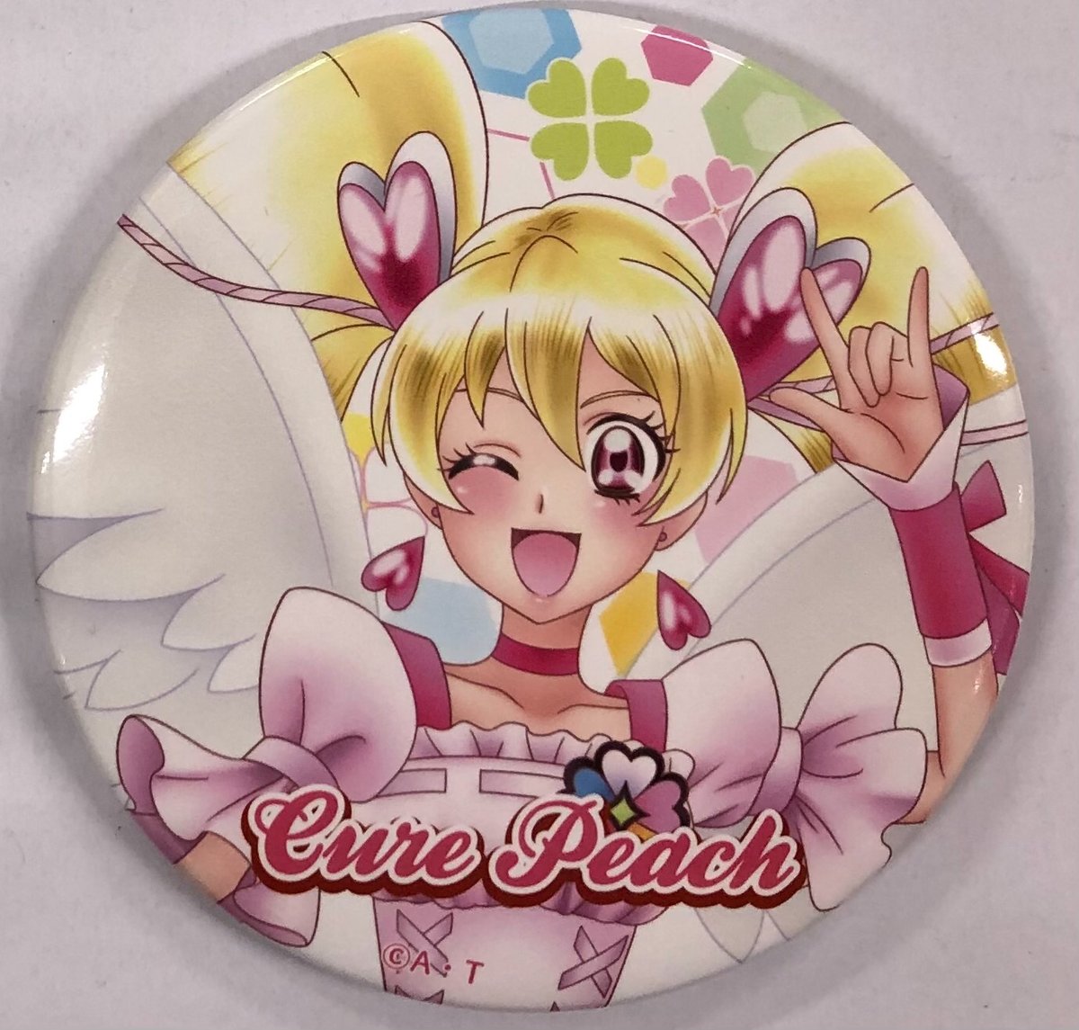 プリキュア 全プリキュア展 キュアピーチ ラブ 缶バッジ | K-BOOKS