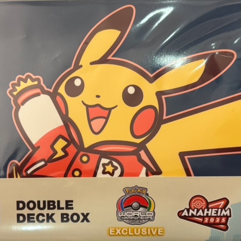 ポケモン WCS2025 アナハイム限定 デッキケース青ピカチュウ