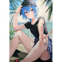 まかろん大帝（がおう先生）】”ホロライブ”湊あくあ等身大タペストリー