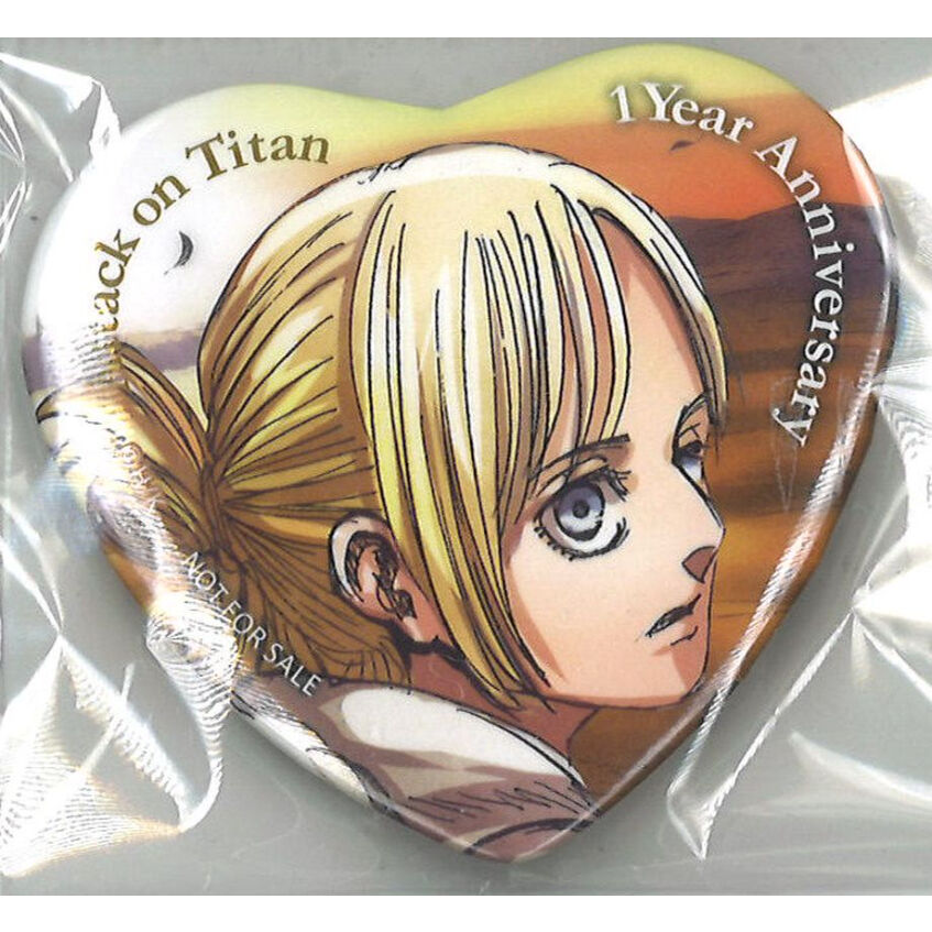 進撃の巨人 メモリアルハート缶バッジ アニ・レオンハート | K-BOOKS