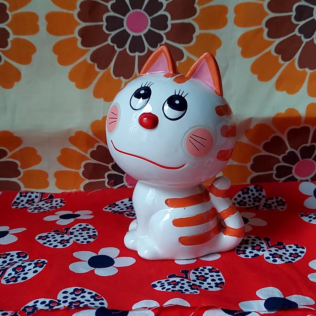 内藤ルネ 貯金箱 傘を持った女の子 JANE 内藤ルネ 貯金箱 傘を持った