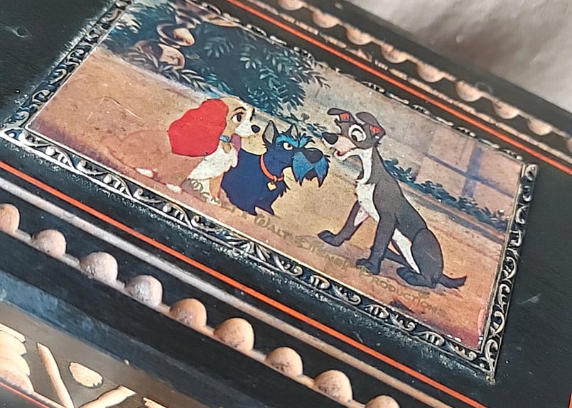 Disney・わんわん物語木製オルゴール | あんちーくKIDAN STORE